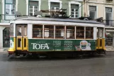 Lisbon railcar 579 on Rua Vítor Cordon (2013)