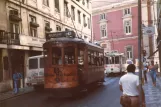 Lisbon tram line 26 with railcar 284 on Rua dos Fanqueiros (1985)