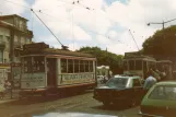 Lisbon tram line 28E at Graça (1988)