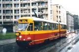 Łódź regional line 43BIS with articulated tram 5 on Pomorska (2004)