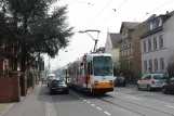 Mainz tram line 50 with articulated tram 275 near Nerotalstr. (2009)