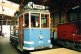 Malmköping railcar 143 inside Hall III (1995)