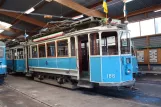 Malmköping railcar 186 inside Hall III (2009)