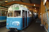 Malmköping railcar 43 inside Hall III (2009)