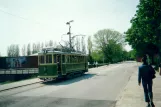 Malmö Museispårvägen with museum tram 20 by Malmöhus (2002)