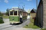 Malmö Museispårvägen with railcar 20 at Bastionen (2009)