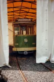 Malmö railcar 100 inside Teknikens och Sjöfartens Hus (1999)