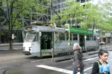 Melbourne tram line 55 with railcar 165 at Swanston Street/Bourke Street (2011)