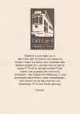 Menu card: Utrecht Café Lijn 4 (2022)