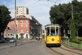 Milan tram line 1 with railcar 1922 at Cairoli M1 (2009)