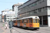 Milan tram line 12 with articulated tram 4843 on Via Langa (2009)