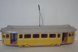 Model tram: Side view of one linie 3 bogie motor car (1953)