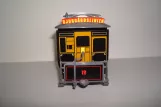 Model tram: Stockholm horse tram 12, the front (2011)