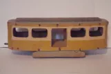 Model tram: Wooden sidecar seen from the side (1925)