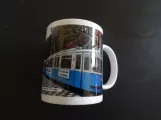 Mug: Hannover Hohenfelser Wald with railcar 2667, the front (2022)