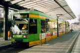 Mülheim regional line 112 with low-floor articulated tram 205 at Sterkrade (2004)