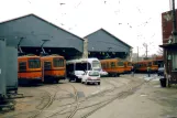 Naples railcar 1013 in front of S. Giovanni a Teduccio (2005)