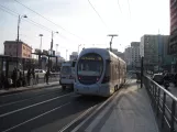 Naples tram line 4 with low-floor articulated tram 1116 at Vespucci - Garibaldi (2014)