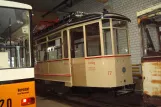 Naumburg (Saale) railcar 17 inside Depot Zoitzbergstr. (2014)