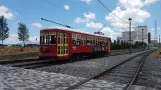 New Orleans line 2 Riverfront with railcar 461 at Dumaine St. (2018)