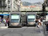 Nice tram line 1 at Gare Thiers (2008)