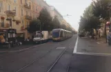 Nice tram line 1 on Avenue Jean Médecin (2016)