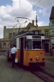 Nordhausen tram line 2 with railcar 45 near Nordbrand (1990)