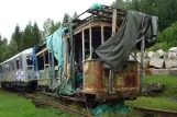 Nordingrå railcar 18 at Värdshuset Mannaminne (2012)