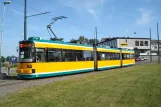 Norrköping tram line 2 with low-floor articulated tram 23 at Ljura (2009)