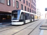 Odense low-floor articulated tram 04 "Strømmen" at ODEON (2022)