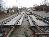 Odense Tramway  near Idrætsparken (2020)