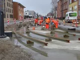 Odense Tramway  near Vesterbro (2020)