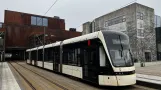 Odense with low-floor articulated tram 03 "Forbindelsen" at SDU/University (2025)