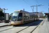 Orléans tram line A with low-floor articulated tram 52 at Victor Hugo (2010)