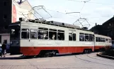 Oslo Ekebergbanen with railcar 1013 on Schweigaards gate (1962)