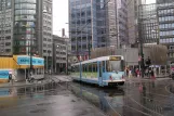 Oslo tram line 12 with articulated tram 109 on Jernbanetorget (2010)