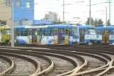 Ostrava railcar 1321 in front of Vozovna Křivá (2008)