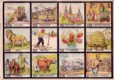 Picture lottery: Game board with tram
 (1930)