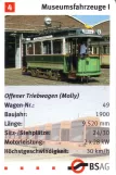 Playing card: Bremen railcar 49 "Grüne Minna" in front of Sebaldsbrück (2006)