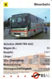 Playing card: Bremen Reisebus (MAN FRH 402) (2006)