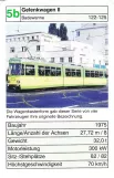 Playing card: Karlsruhe regional line S1 with articulated tram 122 by Brauerei Schrempp (2002)