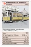 Playing card: Karlsruhe tram line 3 with railcar 33 by Bahnhof Hotel Reichshof (2002)