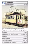 Playing card: Karlsruhe tram line 3 with railcar 89 at Tivoli (2002)