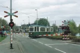 Postcard: Amsterdam museum line 30 with railcar 206 at Handweg, Amstelveen (2004)