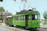 Postcard: Basel railcar 205 at St. Johanns Tor (1991)