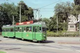 Postcard: Basel tram line 2 with railcar 414 close by Bahnhof SBB (1988)