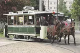 Postcard: Berlin horse tram 573 at Betriebshof Lichtenberg (2006)