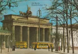 Postcard: Berlin tram line 24  by Brandenburger Tor (1929)