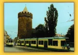 Postcard: Brandenburg an der Havel museum tram 30 at Jacobstraße (2007)