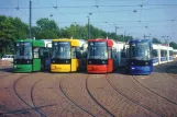 Postcard: Bremen low-floor articulated tram 3040 at BSAG - Zentrum (1996)